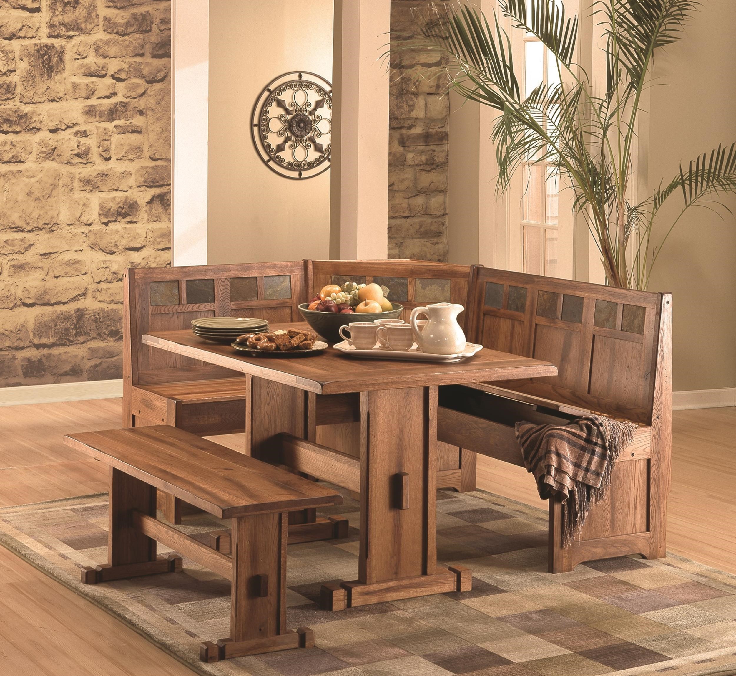 Sunny designs sedona rustic 2025 oak kitchen island table